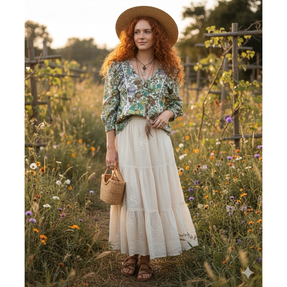 ANTHROPOLOGIE Floral Regan Blouse